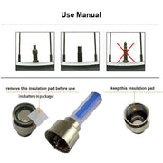 10 PCS LED Bicycle Lights Wheel Tire Valve Caps Bike Accessories Cycling Lantern Spokes Lamp(Blue)