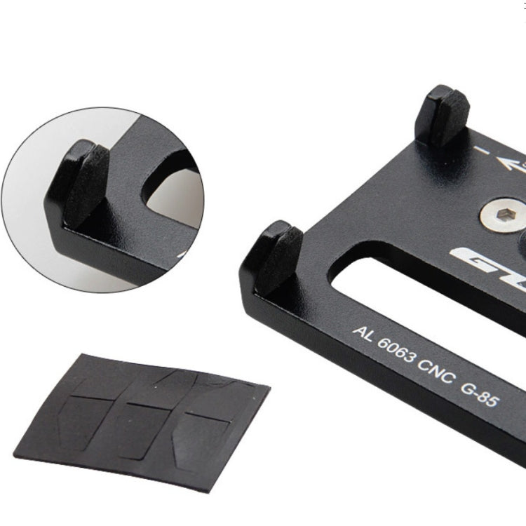GUB Bicycle Aluminum Alloy Mobile Phone Bracket Navigation Bracket Motorcycle Mobile Phone Holder(Black)