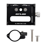GUB Bicycle Aluminum Alloy Mobile Phone Bracket Navigation Bracket Motorcycle Mobile Phone Holder(Black)