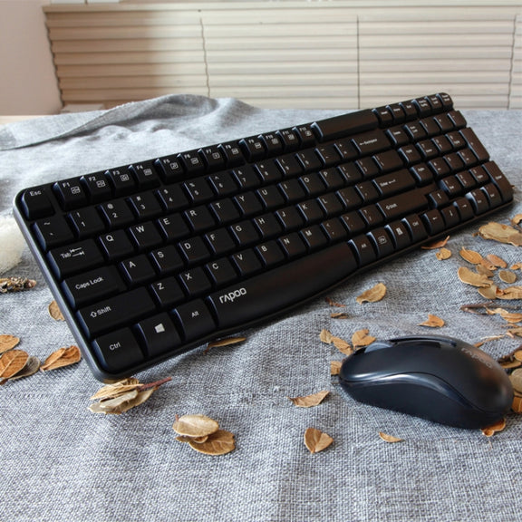 Rapoo X1800S 2.4GHz Wireless Keyboard and Mouse Set(Black)
