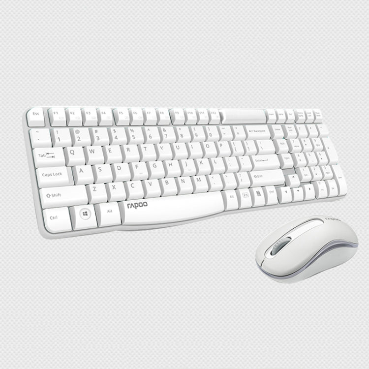 Rapoo X1800S 2.4GHz Wireless Keyboard and Mouse Set(White)