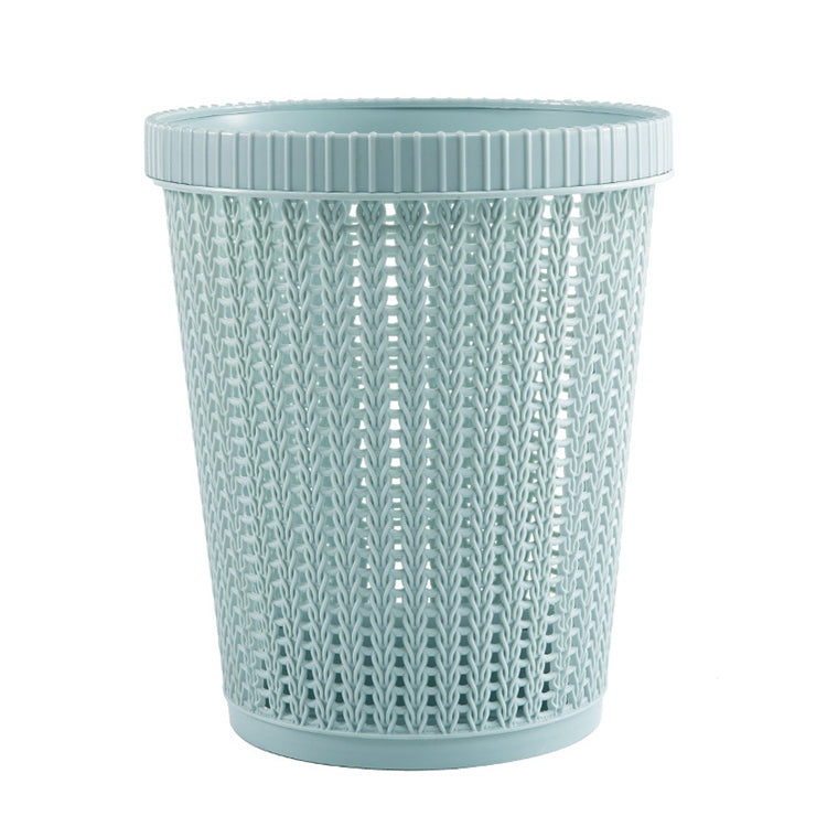 Household Removable Plastic Trash Bin Built-in Trash Bag Box(Blue)