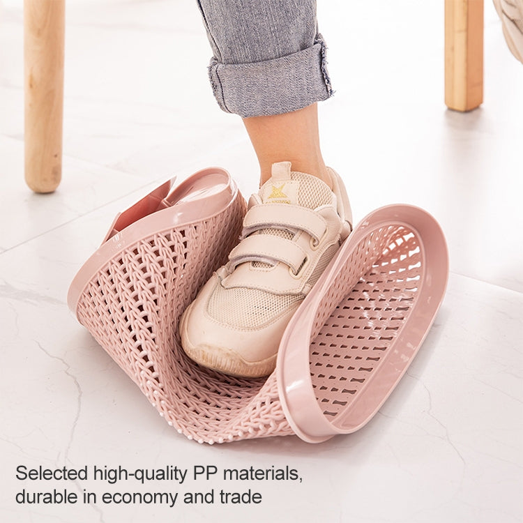 Household Removable Plastic Trash Bin Built-in Trash Bag Box(Pink)