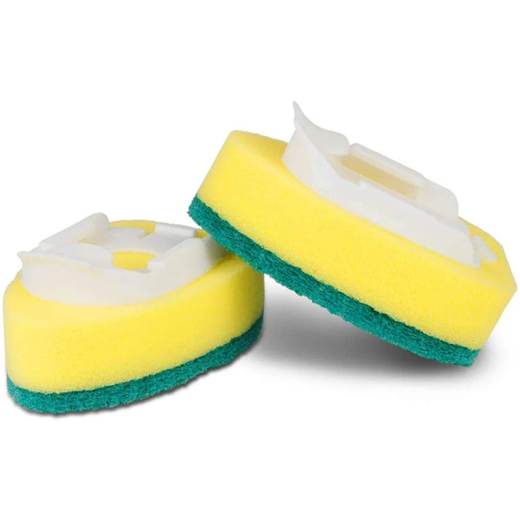 Kitchen Plastic Long Handle Cleaning Brush Automatic Adding Liquid Brush Removable Sponge Brush(With 1pcs head)