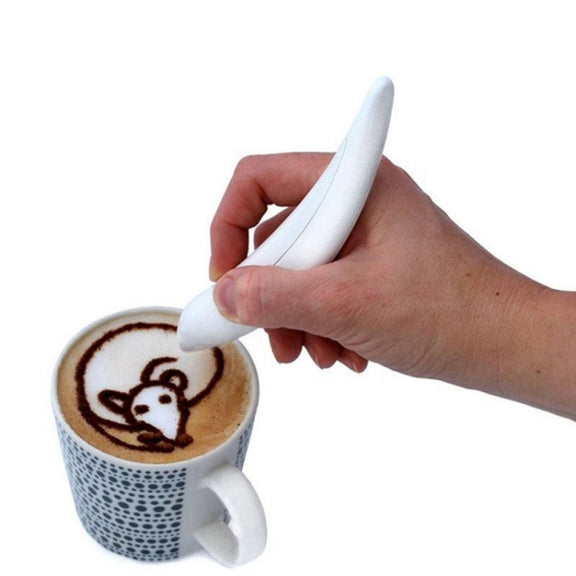New Electric Latte Art Pen For Coffee Cake Pen For Spice Cake Decorating Pen Coffee Carving Pen Baking Pastry Tools(Green)