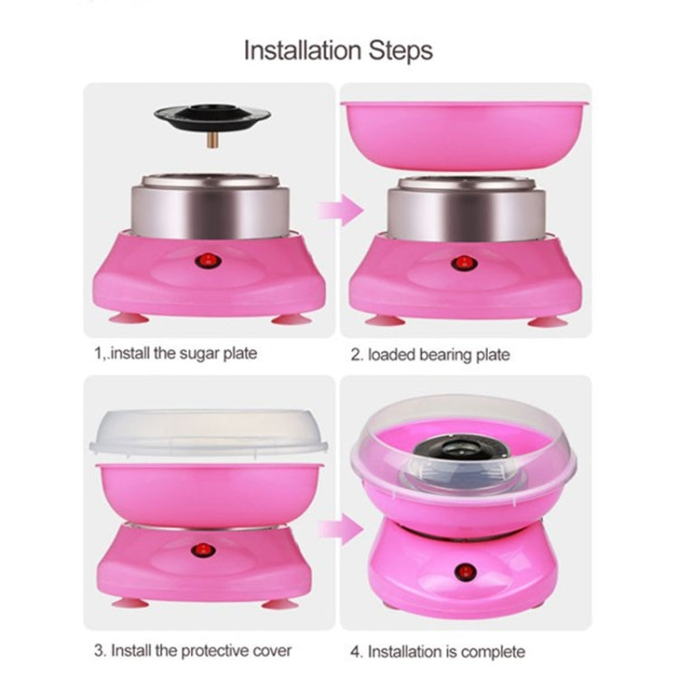 Electric Cotton Candy Machine, Plug:EU(White)