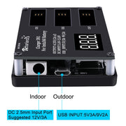 Micro USB Triple Battery Charger for Insta360 ONE X Panoramic Camera(Eu Plug)
