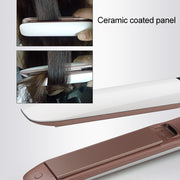 Professional Hair Straightener LED Display Ceramic Coating Plate Ionic Curling Flat Iron(EU 45W)