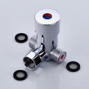 Brass Adjustable Temperature Three-way Valve Cold And Hot Water Mixing Switch Brass Induction Faucet