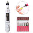 1 Set Power Professional Electric Manicure Machine Pen Pedicure Nail File Nail Tools 6 bits Drill Nail Drill Machine(US White) - Grinding Tools & Accessories by PMC TechLife | Online Shopping South Africa | PMC TechLife | Buy Now Pay Later Mobicred