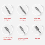 1 Set Power Professional Electric Manicure Machine Pen Pedicure Nail File Nail Tools 6 bits Drill Nail Drill Machine(EU Black)