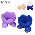 10 PCS Creative Environmentally Friendly Kitchen Gadgets Resistant Silicone Egg Cooker Food Grade Egg Tray Random Color Delivery - Gadgets by PMC TechLife | Online Shopping South Africa | PMC TechLife | Buy Now Pay Later Mobicred