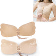 Pull Rope Wing Invisible Underwear Without Steel Ring Pull Rope Silicone Invisible Nubra, Cup Size:C(Skin Color) - free shipping - PMC TechLife - Order now!