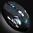 WARWOLF  Q8 Wireless Rechargeable Mouse Glowing Gaming Mouse(Black) - Wireless Mice by PMC Jewellery | Online Shopping South Africa | PMC Jewellery | Buy Now Pay Later Mobicred