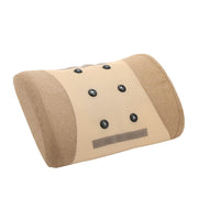 Heating Pulse Acupuncture Waist Massager Multifunctional Household Lumbar Disc Automatic Traction Device, Plug Type:US Plug(Brown)