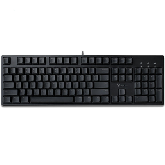 Rapoo V860 Desktop Wired Gaming Mechanical Keyboard, Specifications:104 Keys(Green Shaft)
