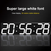 Creative LED Digital Wall Clock Multi-function WIFI Clock, Style:6 Bit Sealed Box WIFI(Red)