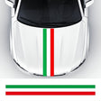 Flag Striped Car Hood Vinyl Sticker Body Decal(italy) - Decorative Sticker by PMC TechLife | Online Shopping South Africa | PMC TechLife | Buy Now Pay Later Mobicred