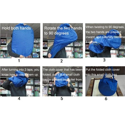 Foldable Free Installation Portable Household Mini Clothes Dryer(Blue)