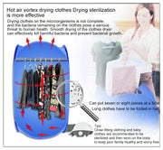 Foldable Free Installation Portable Household Mini Clothes Dryer(Blue)