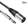 6.35mm Caron Male To XLR 2pin Balance Microphone Audio Cable Mixer Line, Size:20m - Microphone Audio Cable & Connector by PMC TechLife | Online Shopping South Africa | PMC TechLife | Buy Now Pay Later Mobicred