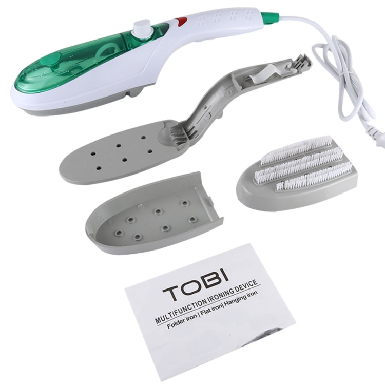 Handheld Garment Steamer Brush Portable Clothes Steam Iron, AU Plug 220V(Green)
