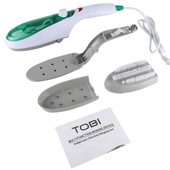 Handheld Garment Steamer Brush Portable Clothes Steam Iron, AU Plug 220V(Green)