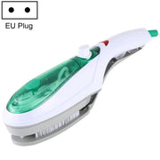 Handheld Garment Steamer Brush Portable Clothes Steam Iron, EU Plug 220V(Green)