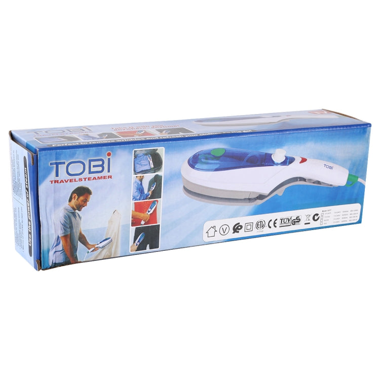 Handheld Garment Steamer Brush Portable Clothes Steam Iron, EU Plug 220V(Green)