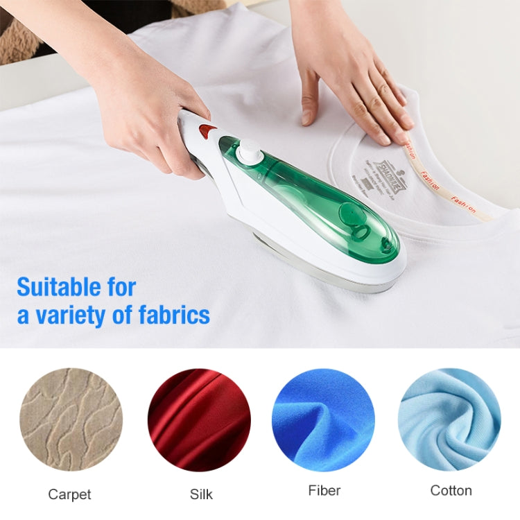 Handheld Garment Steamer Brush Portable Clothes Steam Iron, EU Plug 220V(Blue)