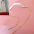 Women Bag PU Leather Chain Long Shoulder Strap Bag Accessories(White) - Accessories by PMC TechLife | Online Shopping South Africa | PMC TechLife | Buy Now Pay Later Mobicred