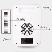 Somate SMT-8L Digital Display Car Home Dual-use Mini Refrigerator, Color:Blue, Specification:CN Plug