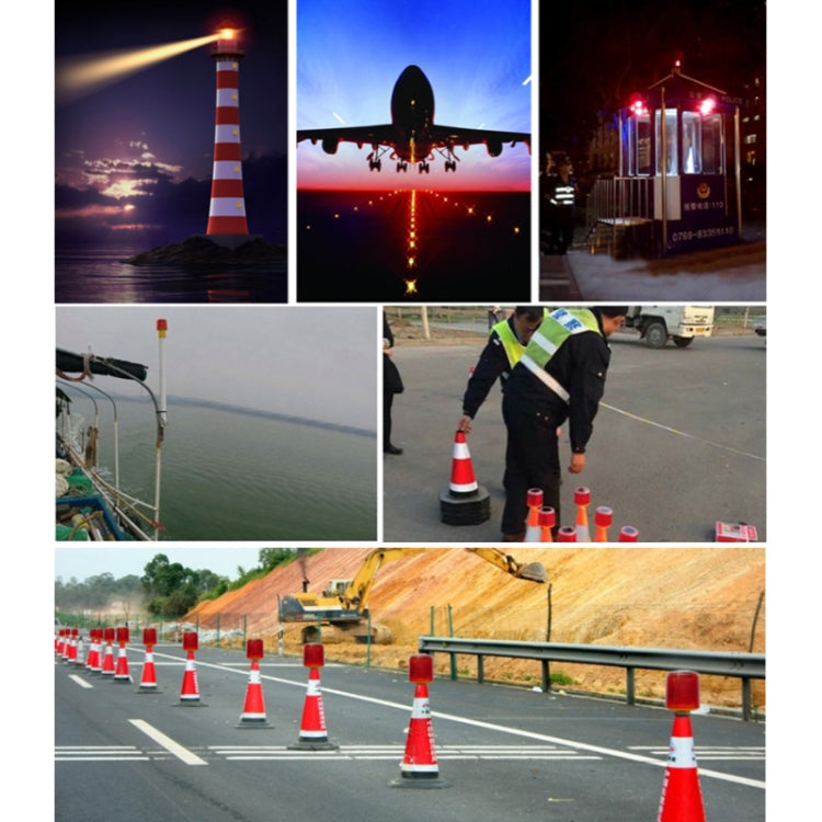 Night Solar Warning Construction Safety Warn Flash Lights Signal Light(Sleeve)