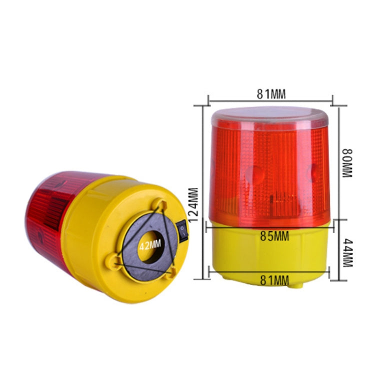 Night Solar Warning Construction Safety Warn Flash Lights Signal Light(Magnet)