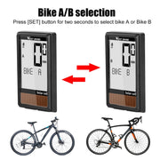 WEST BIKING Wireless Solar Code Table Mountain Road Bike Large Character Code Table Five Language Water-resistant Speedometer
