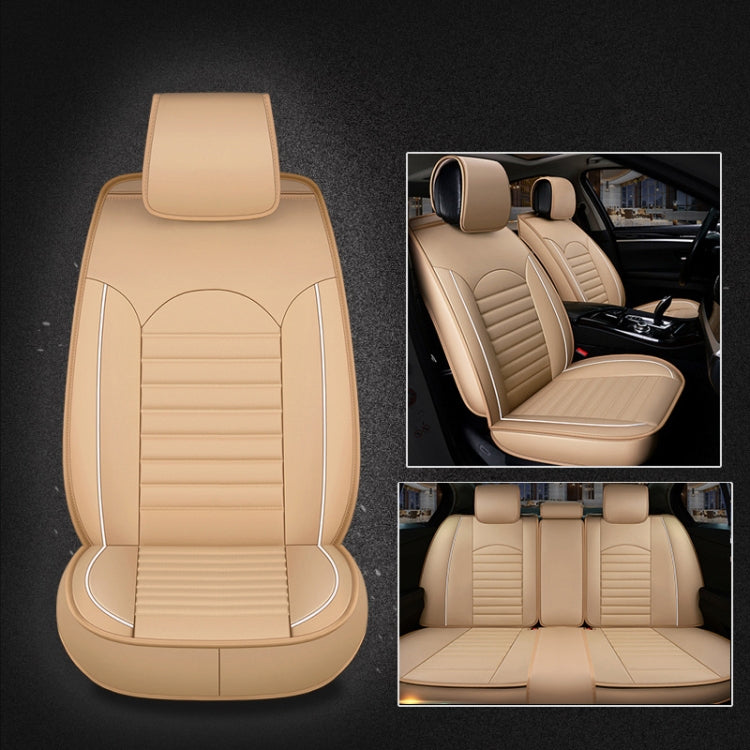 Universal PU Leather Car Seat Cover Beige