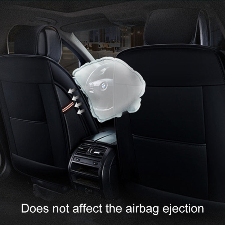 Universal PU Leather Car Seat Cover Coffee