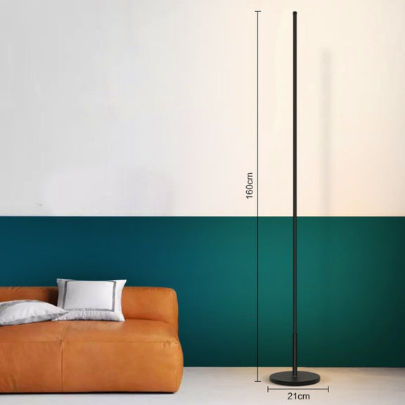 Minimalist Creative Bedroom Living Room Personality Atmosphere Light LED Floor Lamp(Warm Light)