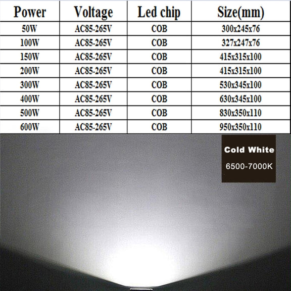 Super Bright Outdoor Building Flood Light Shiny Spotlight Square Stadium Highway with Isolated Driver, AC 85-265V
