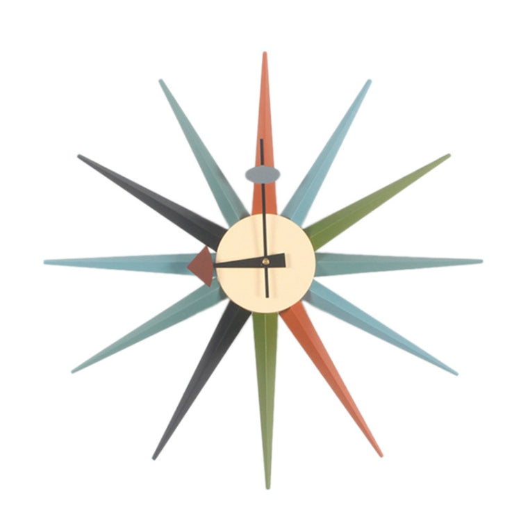 48cm Simple Modern Sun Clock Creative Home Accessories Wall Clock(Color Pole)