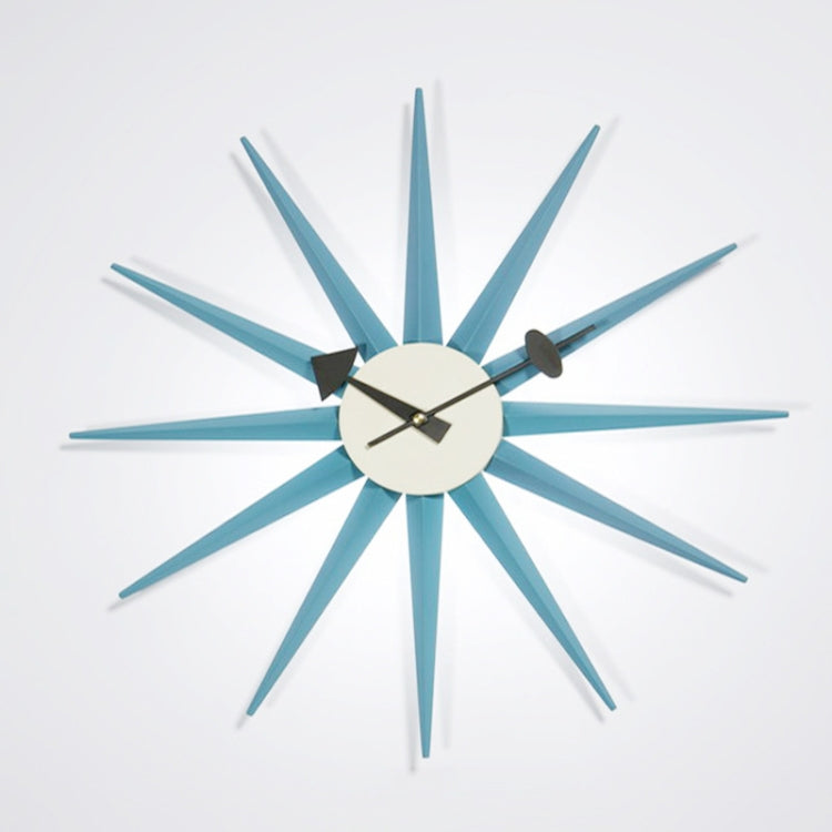 48cm Simple Modern Sun Clock Creative Home Accessories Wall Clock(Blue Pole)