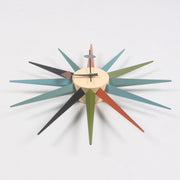 48cm Simple Modern Sun Clock Creative Home Accessories Wall Clock(Blue Pole)