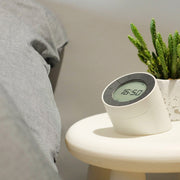 Simple Home Creative Multi-function Charging Stepless Dimming Alarm Clock Night Light(White)