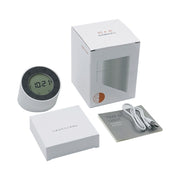 Simple Home Creative Multi-function Charging Stepless Dimming Alarm Clock Night Light(Gray)
