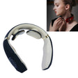 Cervical Vertebra Massager Charging Intelligent Pulse Physiotherapy Instrument Electromagnetic Vibration Neck Protector, Colour:Black - free shipping - PMC TechLife - Order now!