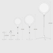 10 inch 26cm Live Broadcast Photography Desktop Beauty Fill Light Bracket, Style:Medium Version+Bracket(Black)