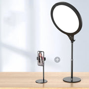 14.2 inch 36cm Live Broadcast Photography Desktop Beauty Fill Light Bracket, Style:Large Version+Bracket(Black)