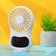 Multifunctional Clock Small Fan Creative Desktop Mini USB Fan(White) - Electric Fans by PMC TechLife | Online Shopping South Africa | PMC TechLife | Buy Now Pay Later Mobicred