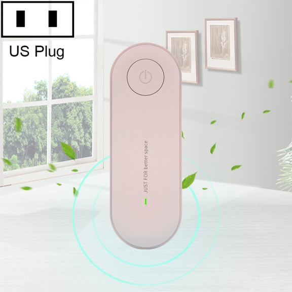 Mini Anion Air Purifier Smoke PM2.5 Remove Toilet Kitchen Air Purifier, Plug Type:US Plug(Pink)