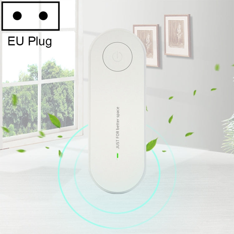 Mini Anion Air Purifier Smoke PM2.5 Remove Toilet Kitchen Air Purifier, Plug Type:EU Plug(White)